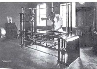 X-ray equipment installed in 1912